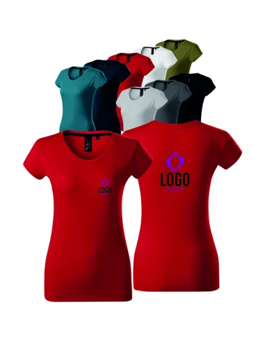 Koszulka Damska T Shirt Własnym Haftem Nadrukiem logo
