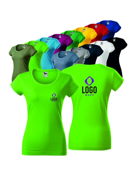 Koszulka – Shirt Nadrukiem Haftem logo Koszulki Damska