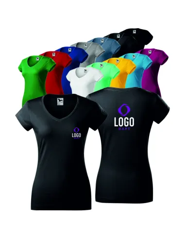 Koszulka Damska Własnym Haftem Nadrukiem logo Komputerowy