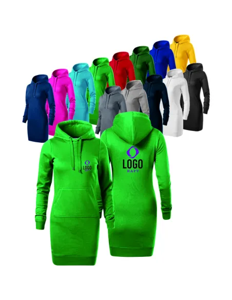 Bluza/sukienka Damska z Własnym 5 sztuk Haftem Nadrukiem