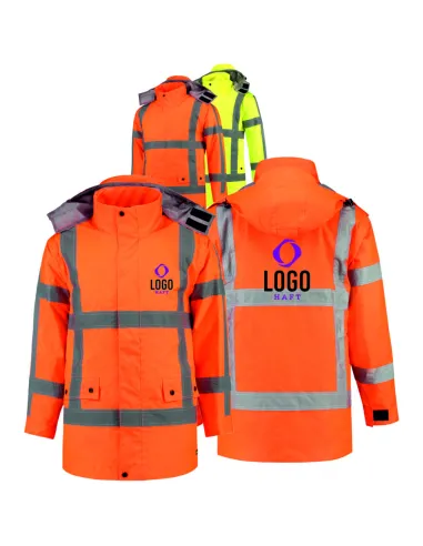Kurtka Ostrzegawcza z Nadrukiem Personalizowany z Haftem