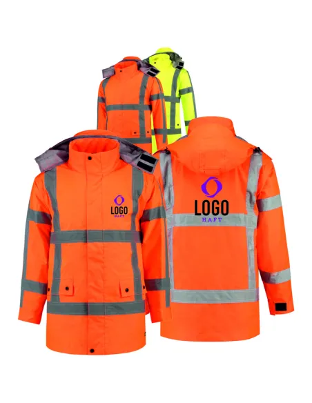 Kurtka Ostrzegawcza z Nadrukiem – Haftem logo 30 sztuk