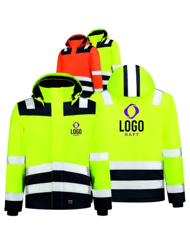 Kurtka Ostrzegawcza z Własnym – Haftem Nadrukiem logo