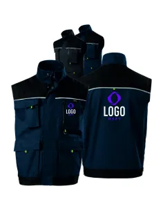 Kamizelka Robocza Własnym Haftem Nadrukiem logo 5 sztuk