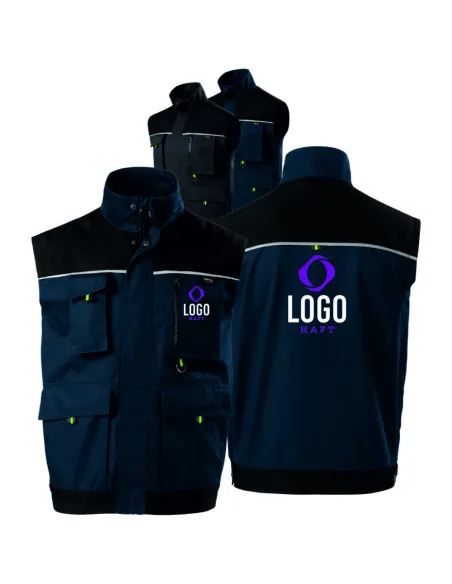 Kamizelka Robocza Własnym Haftem Nadrukiem logo sztuk