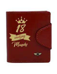 Portfel Skórzany Prezent Urodzinowe Personalizowany