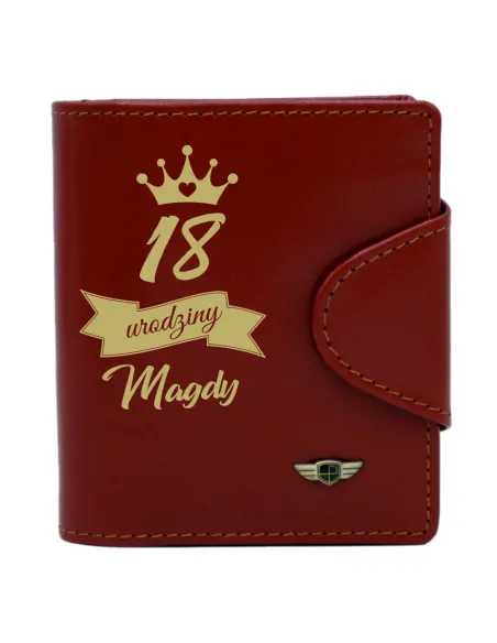 Portfel Skórzany Prezent Urodzinowe Personalizowany