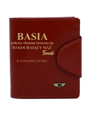 Portfel Prezent dla Żony – Dedykacja Rocznica Ślubu