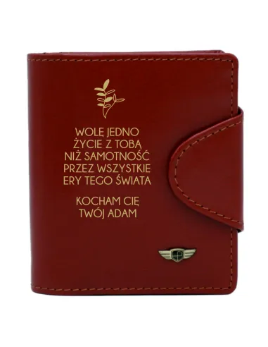 Portfel Damski Prezent dla Żony Partnerki Grawer z Grawerem