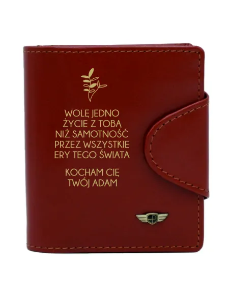 Portfel Damski Prezent dla Żony Partnerki Grawer z Grawerem
