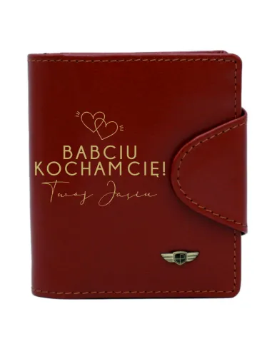 Stylowy Damski Portfel Peterson + Grawer Babci dla Babci