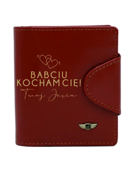 Stylowy Damski Portfel Peterson + Grawer Babci dla Babci