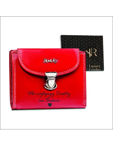 Elegancki Damski Portfel Prezent Siostry Personalizowany