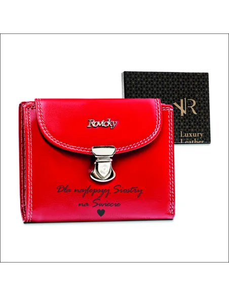 Elegancki Damski Portfel Prezent Siostry Personalizowany