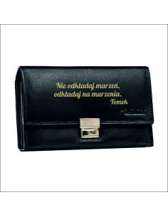Skórzany Portfel na Prezent Personalizowany z Grawerem