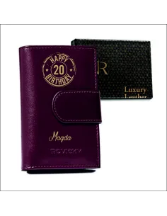 Portfel Damski Prezent Skóra Personalizowany z Grawerem