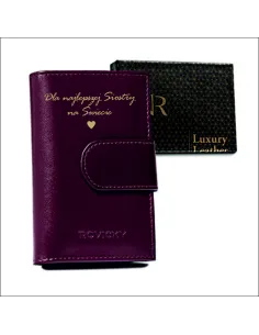 Portfel na Prezent dla Siostry Przyjaciółki Mamy z Grawerem