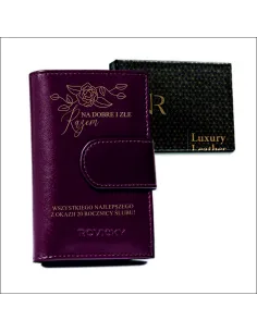 Portfel dla Żony Rocznica Personalizowany z Grawerem