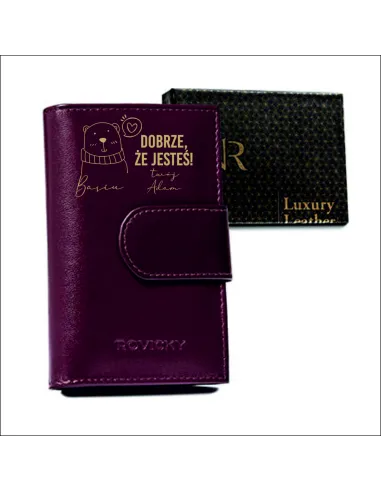 Portfel dla Niej Personalizowany z Grawerem na Prezent
