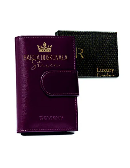 Portfel dla Babci Personalizowany z Grawerem na Prezent