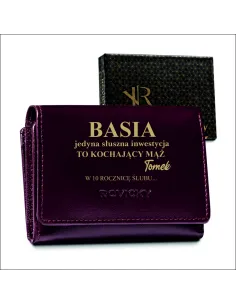 Eleganckie Portfele Kobiece Wzory Prezent Żony z Grawerem