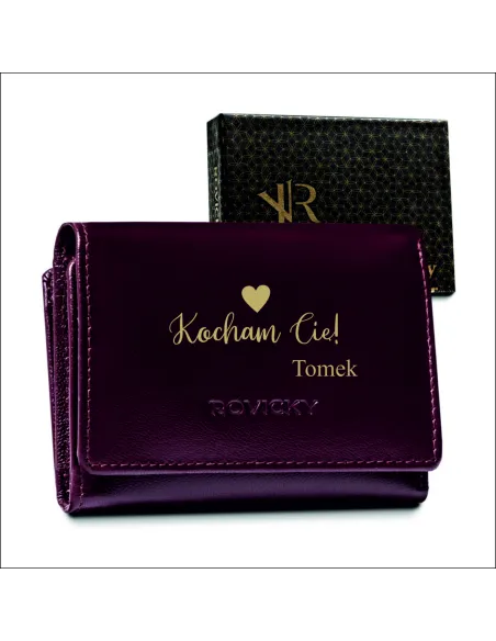 Portfel Grawer Prezent Niej Walentynki Box Personalizowany