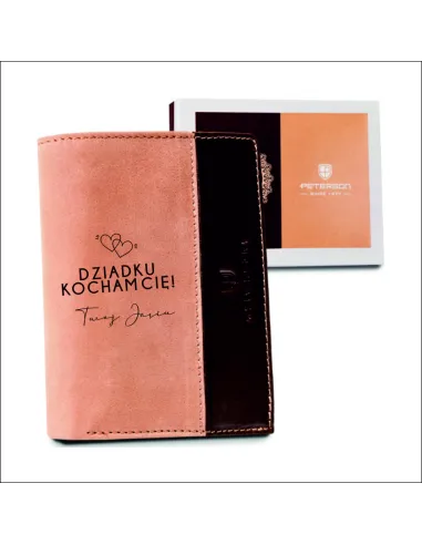 Portfel Skóra 100% Personalizowany z Grawerem na Prezent
