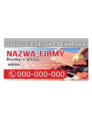 Baner Reklamowy Gotowe Wzory Banerów Usługi Ciesielsko