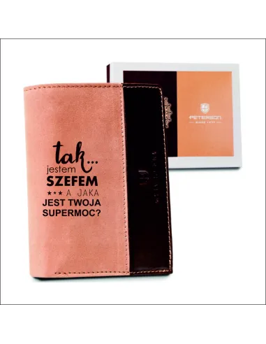 Portfel dla Szefa Twój – Tekst Imię Jakość Grawer Pl