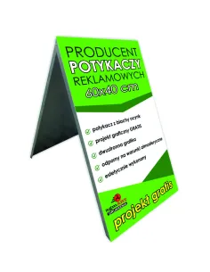Potykacz Reklamowy 60 X Grafiką Metalowy Projekt Gratis