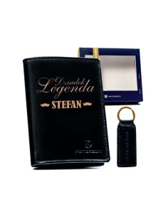 Zestaw – Prezent dla Dziadka Portfel Imieniem Elegancki