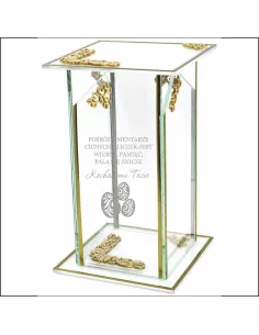 Ekskluzywny Znicz Szklany Personalizowany Grawer dla Taty