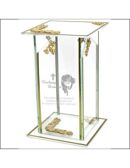 Ekskluzywny Znicz Szklany Personalizowany – Dla Dziadka