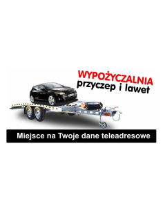Baner z Gotowego Projektu Wypożyczalnia Przyczep i Lawet