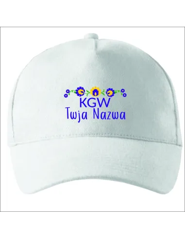 Czapka z Haftem logo Koło Gospodyń Wiejskich + Napis Tekst