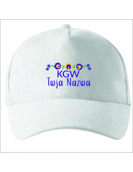 Czapka z Haftem logo Koło Gospodyń Wiejskich + Napis Tekst