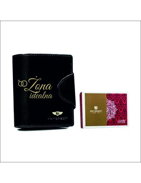 Portfel Skórzany Czarny Damski – Prezent na Walentynki