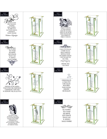 Ekskluzywny Znicz Szklany Personalizowany Grawer dla Męża