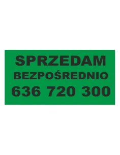 Baner Sprzedam Bezpośrednio – Gotowy Wzór Personalizowany