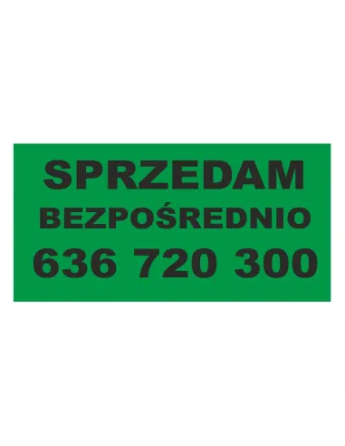 Baner Sprzedam Bezpośrednio – Gotowy Wzór Personalizowany