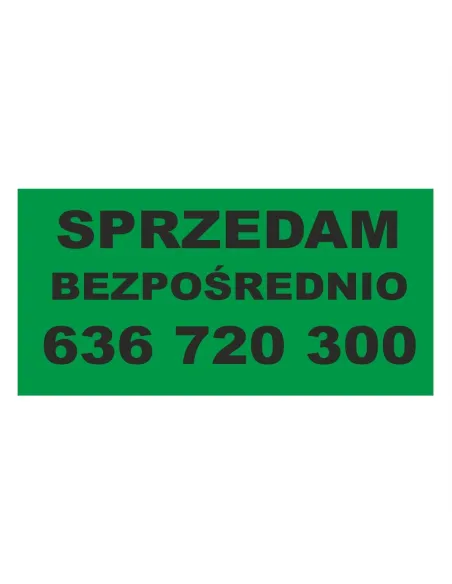 Baner Sprzedam Bezpośrednio – Gotowy Wzór Personalizowany