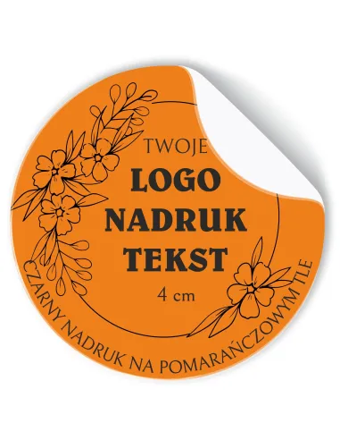 Naklejki z logo Etykiety Reklamowe Twój Nadruk z Projektem