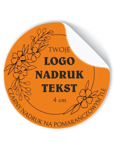 Naklejki z logo Etykiety Reklamowe Twój Nadruk z Projektem