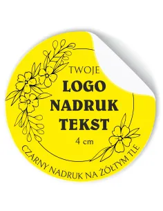 Naklejki z logo Etykiety Reklamowe Twój Gotowy Projekt