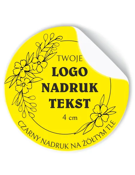 Naklejki z logo Etykiety Reklamowe Twój Gotowy Projekt