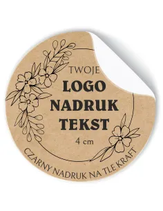 Naklejki z logo Etykiety Reklamowe Twój Nadruk Grafika Eko