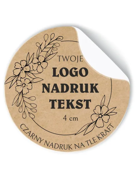 Naklejki z logo Etykiety Reklamowe Twój Nadruk Grafika Eko