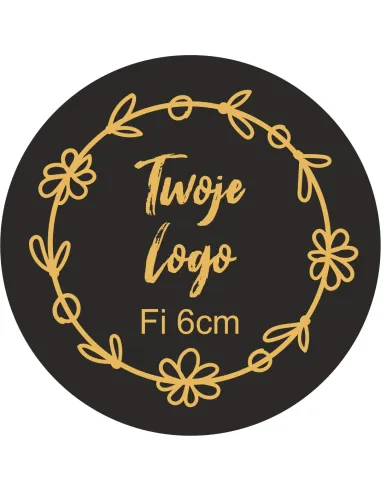 Naklejki 6 cm logo Firmy Etykiety Reklamowe Twoim Nadrukiem