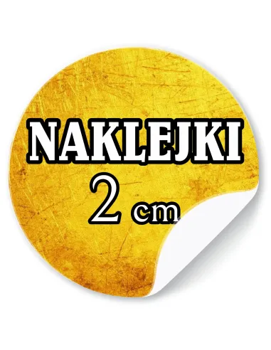 Naklejki 2 cm logo Firmy Etykiety Reklamowe Twoim Nadrukiem
