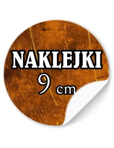 Naklejki 9 cm logo Firmy Etykiety Reklamowe Twoim Nadrukiem